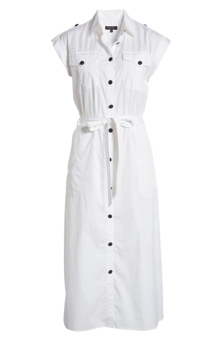 rag & bone Roxanne Cotton Midi Shirtdress, Alternate, color,