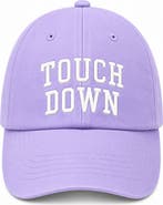 Bits & Bows Touch Down Bow Baseball Hat