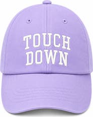 Bits & Bows Touch Down Bow Baseball Hat