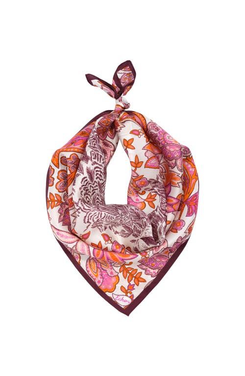 Echo Flaco Silk Bandana In Burgundy