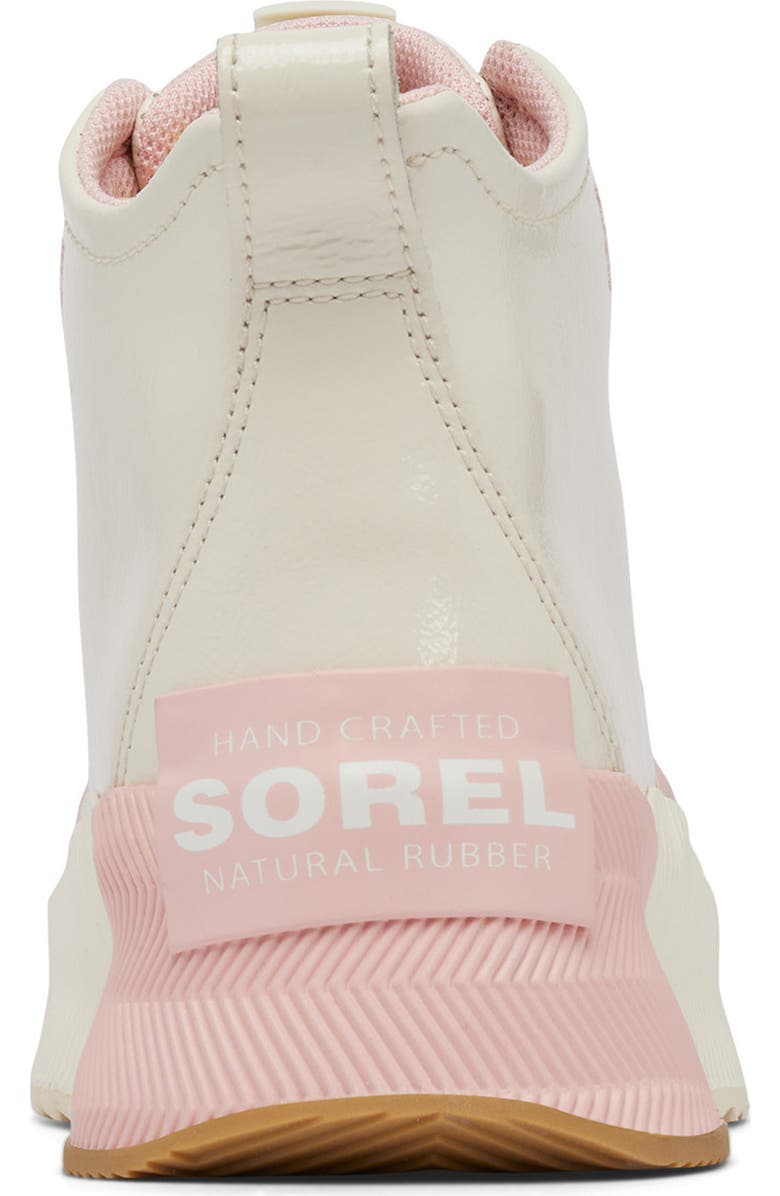 SOREL Kids' Out N About Waterproof Duck Boot, Alternate, color, Chalk/ Vintage Pink