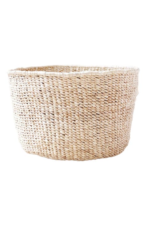 Banana Leaf Floor Basket