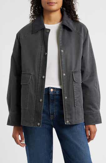 Lucky Brand Missy Cotton Blend Barn Jacket