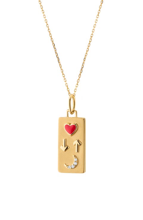 Love You to the Moon & Back Diamond Pendant Necklace