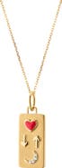 Monica Rich Kosann Love You to the Moon & Back Diamond Pendant Necklace