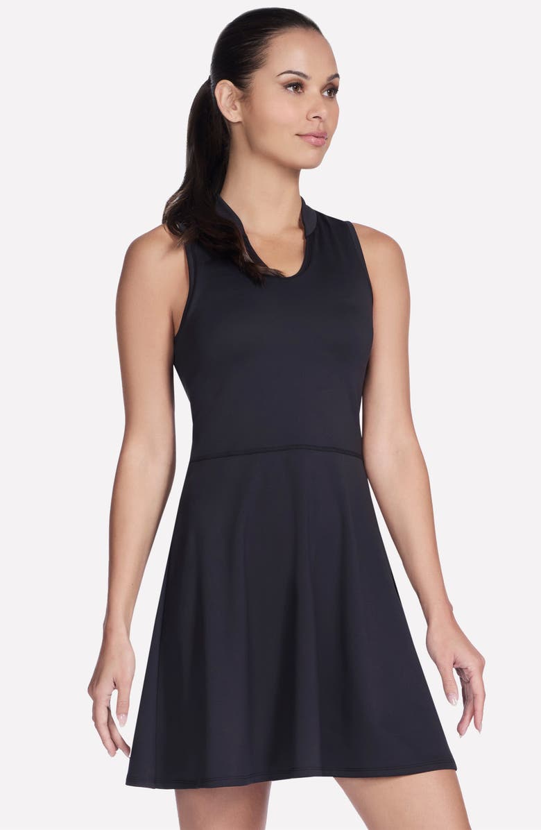 SKECHERS Sleeveless Birdie Dress, Alternate, color, Bold Black