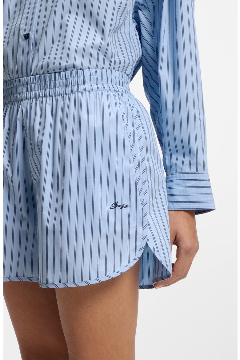 Tiplyna Stripe Cotton Shorts, Alternate, color, BLUE STRIPE