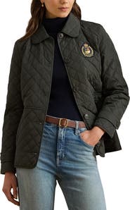 Lauren Ralph Lauren Crested Quilted Jacket