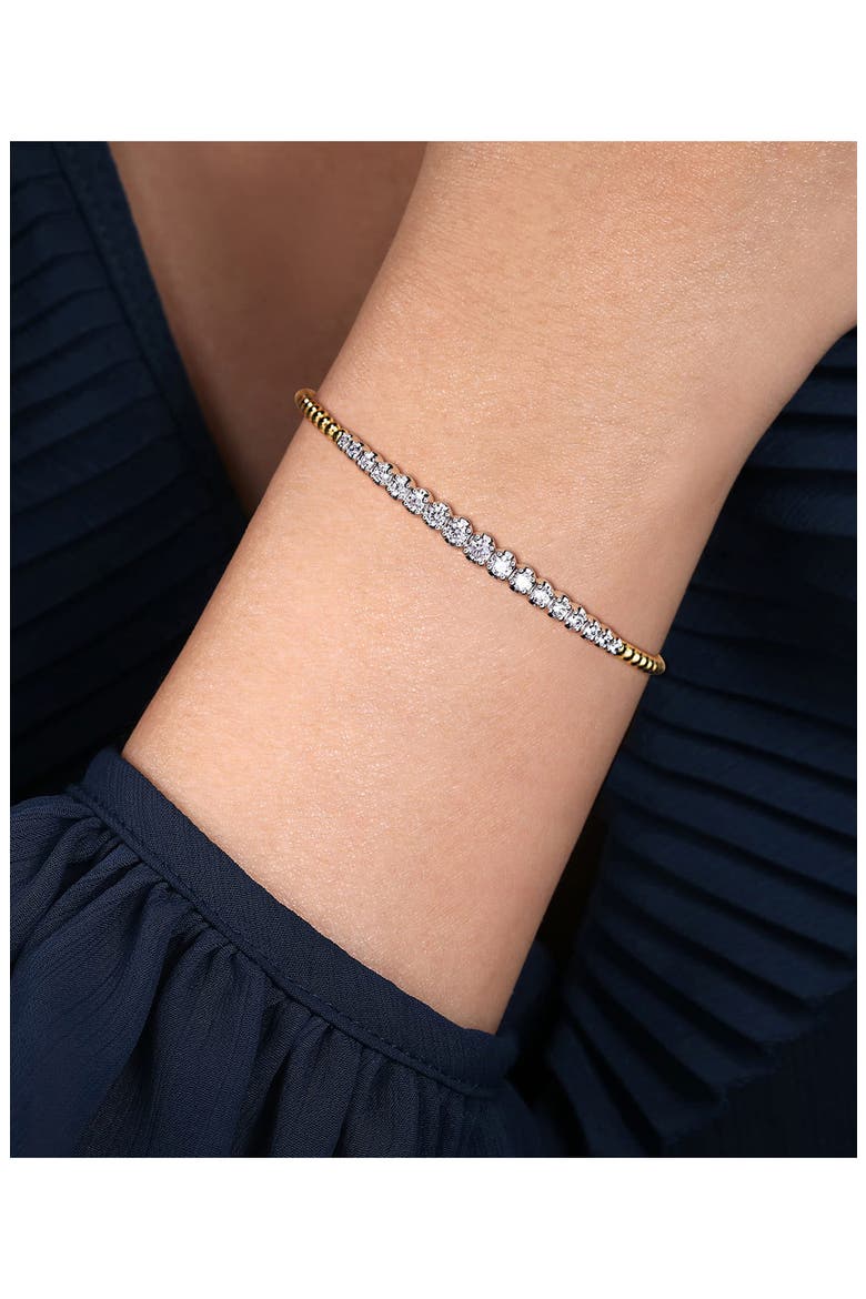 Bujukan Graduated Diamond Cuff Bracelet, Alternate, color, TWO TONE
