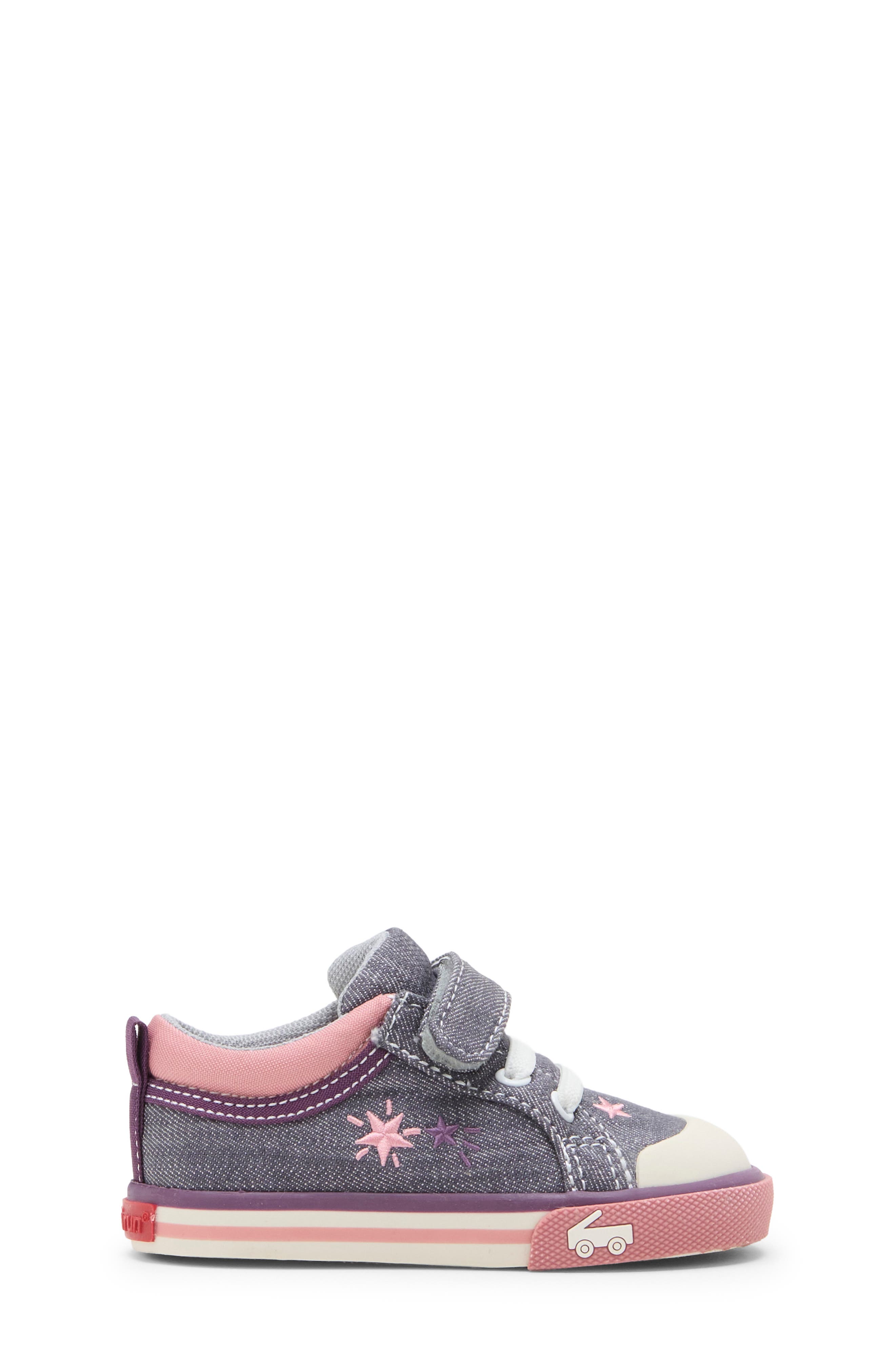 Kids' Kristin Sneaker, Alternate, color, GRAY DENIM/ STARS
