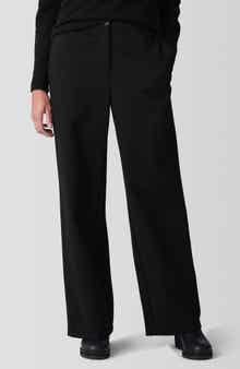 Eileen Fisher Washable Flex Ponte Wide Leg Pants