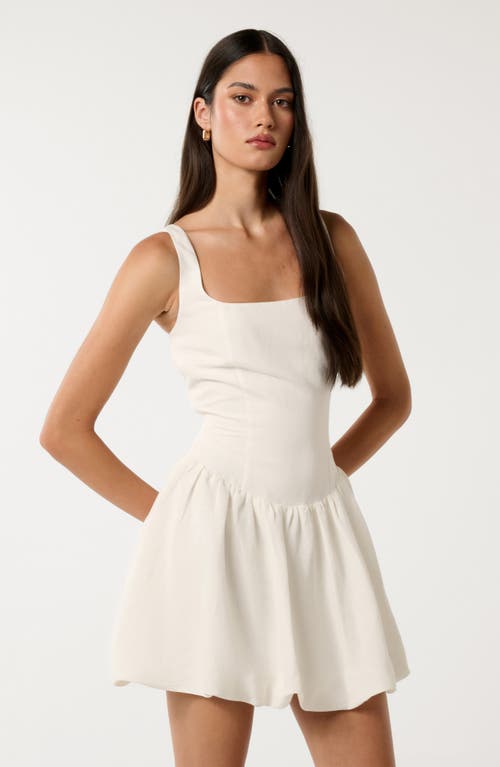 Ever New Heidi Bubble Hem Minidress In Star White