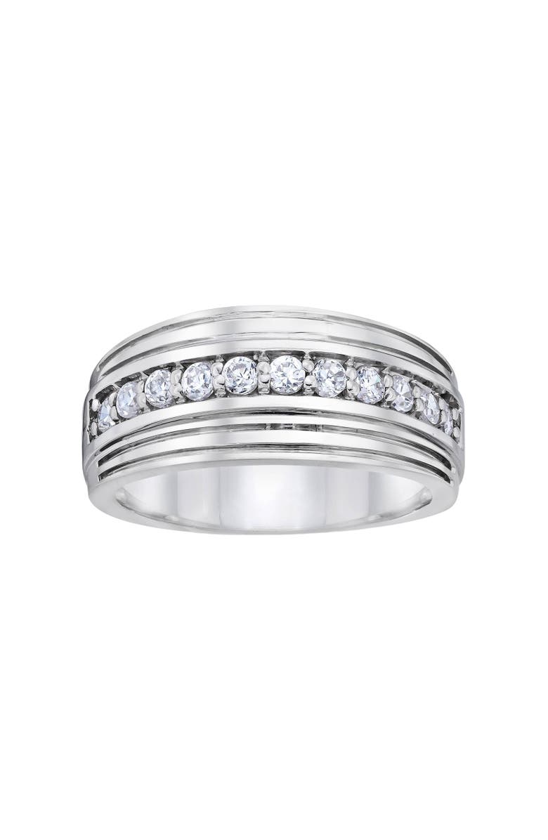 Bliss Diamond 1/2Ct Diamond Men's Wedding Ring in White or Yellow Gold Lab Grown, Main, color, 
