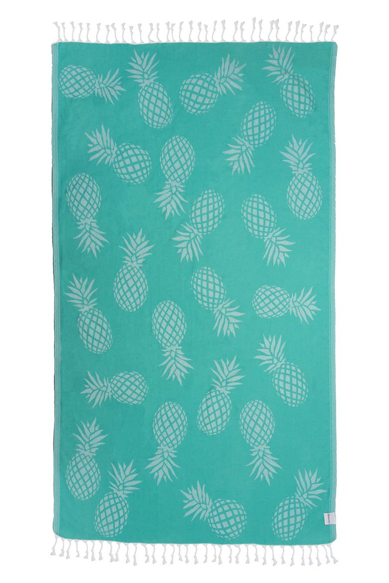Pineapple Organic Sand Free Turkish Towel, Main, color, Mint
