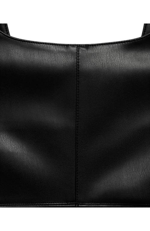 Shop Mango Faux Leather Sleeveless Minidress
