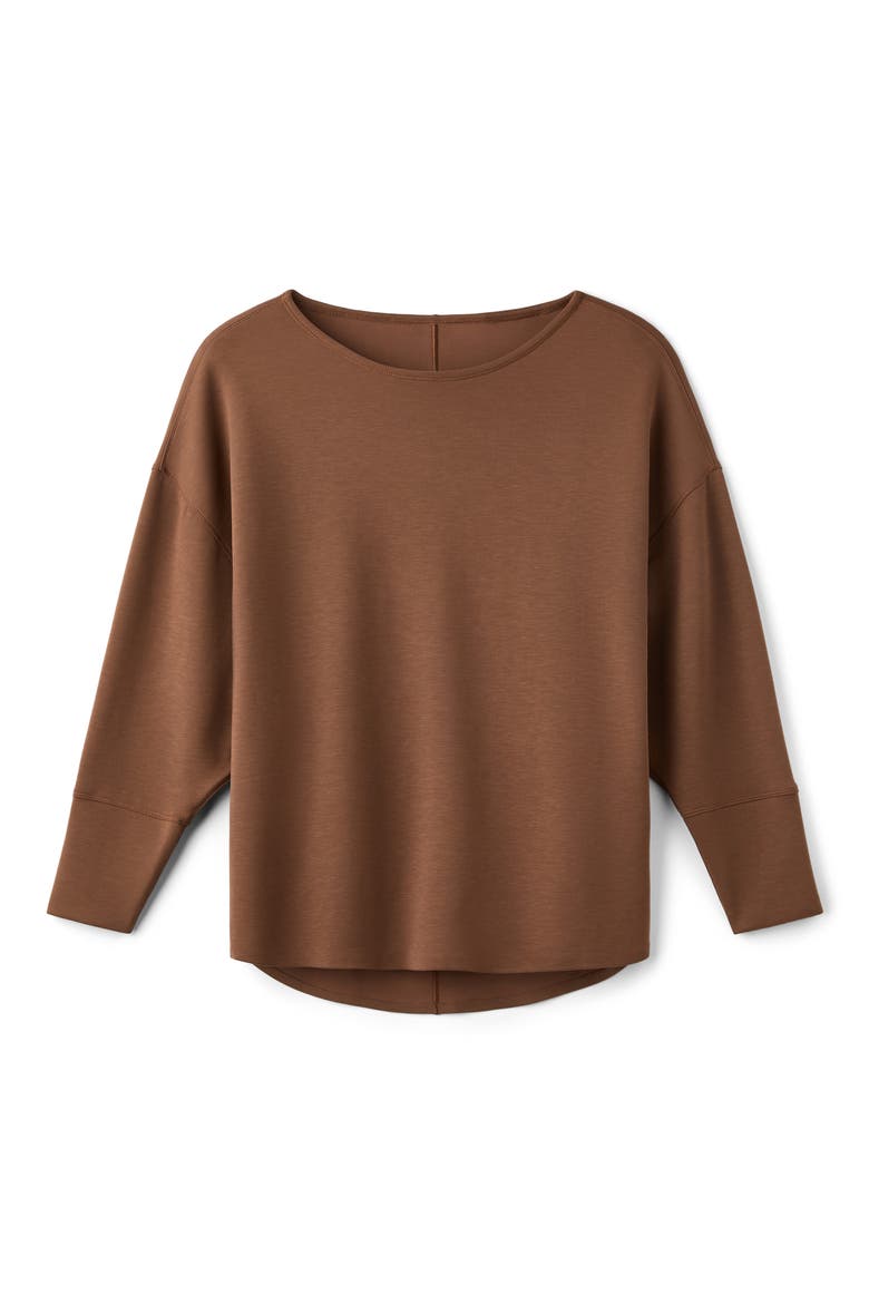 DreamGlow Pullover Sweatshirt, Alternate, color, CHESTNUT BROWN