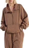 FREEMARKET Quarter Zip Terry Sweatshirt