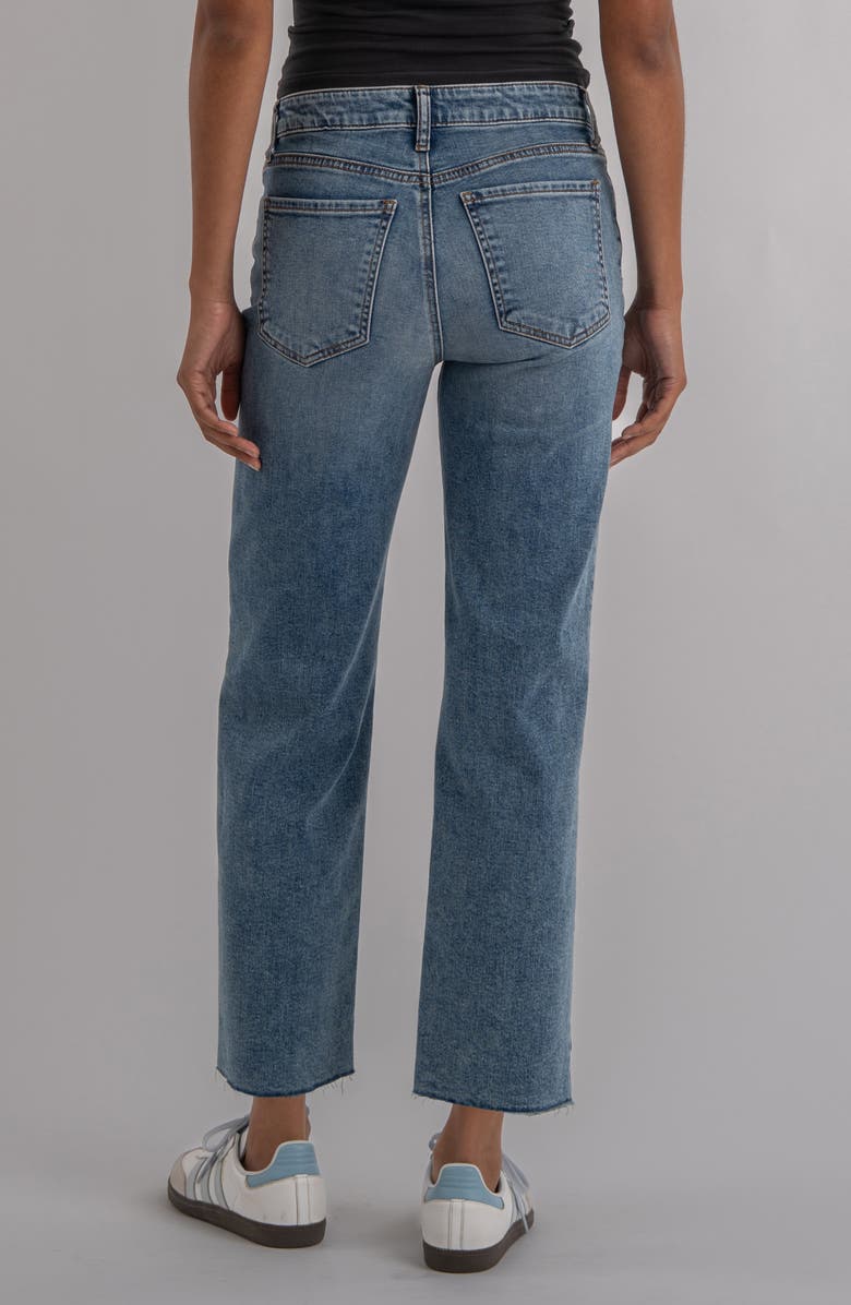 KUT from the Kloth Raw Hem High Waist Ankle Wide Leg Jeans, Alternate, color, Star