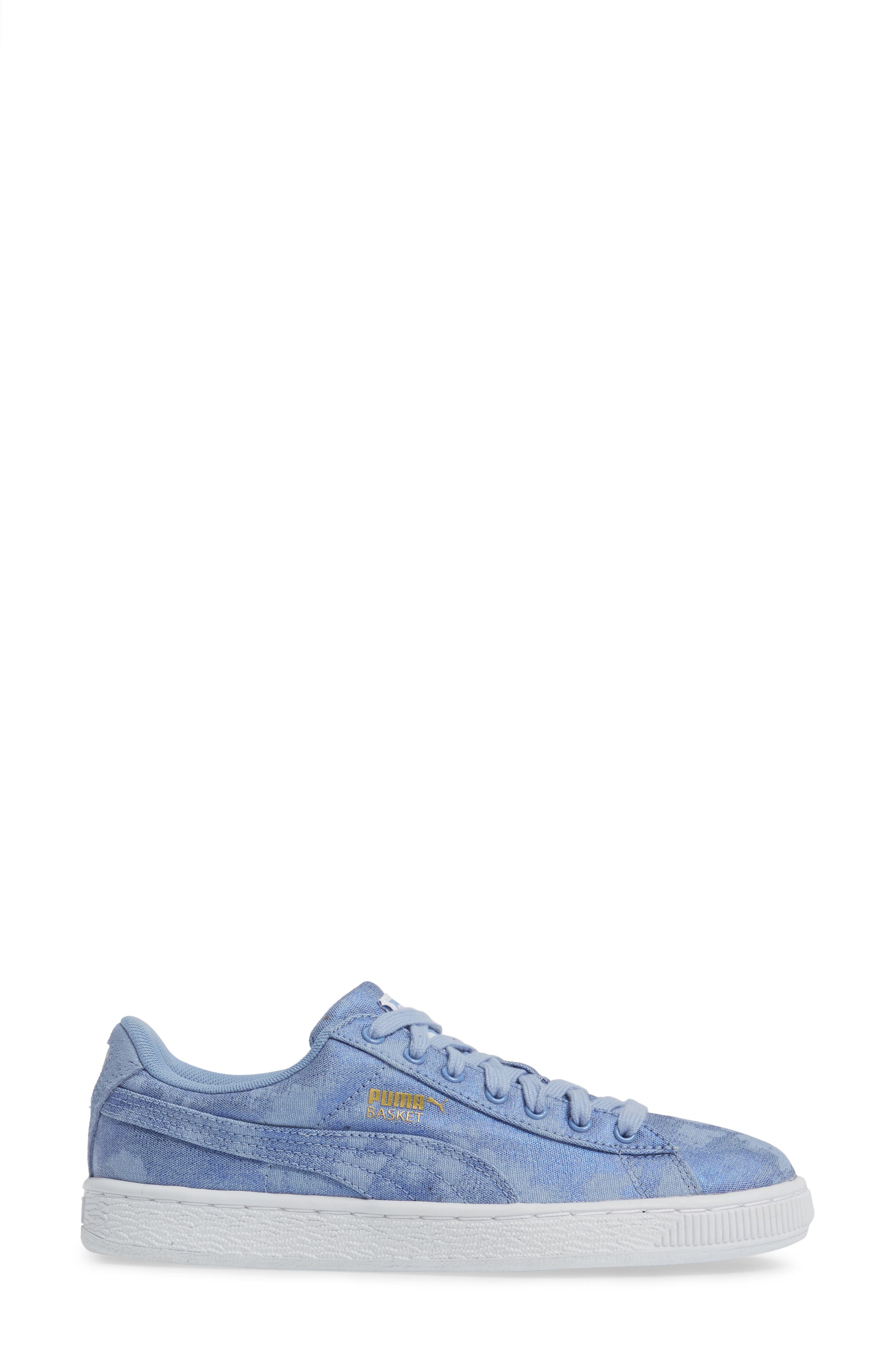 'Basket' Sneaker, Alternate, color, LAVENDAR LUSTRE/ PUMA WHITE