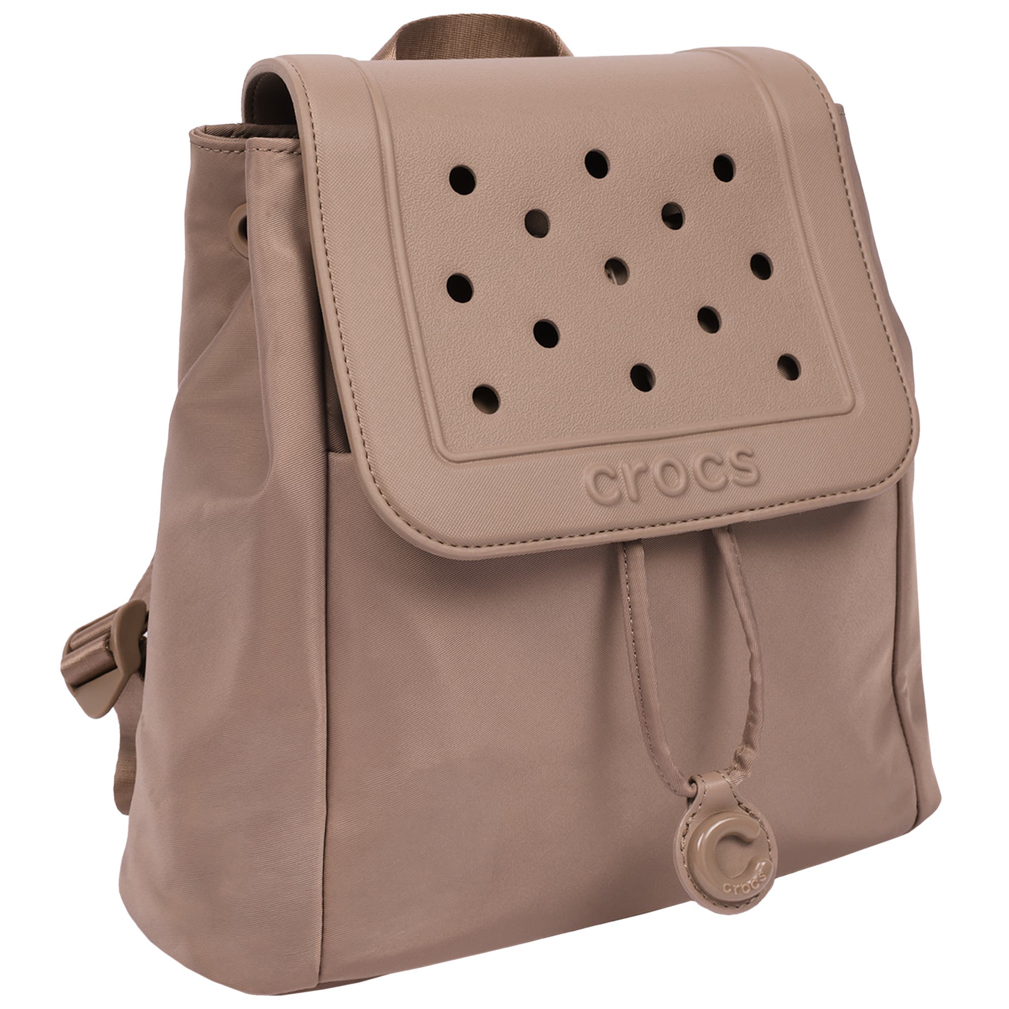 Backpack with EVA Flap Jibbitz-Compatible Small Backpack Purse, Alternate, color, LATTE