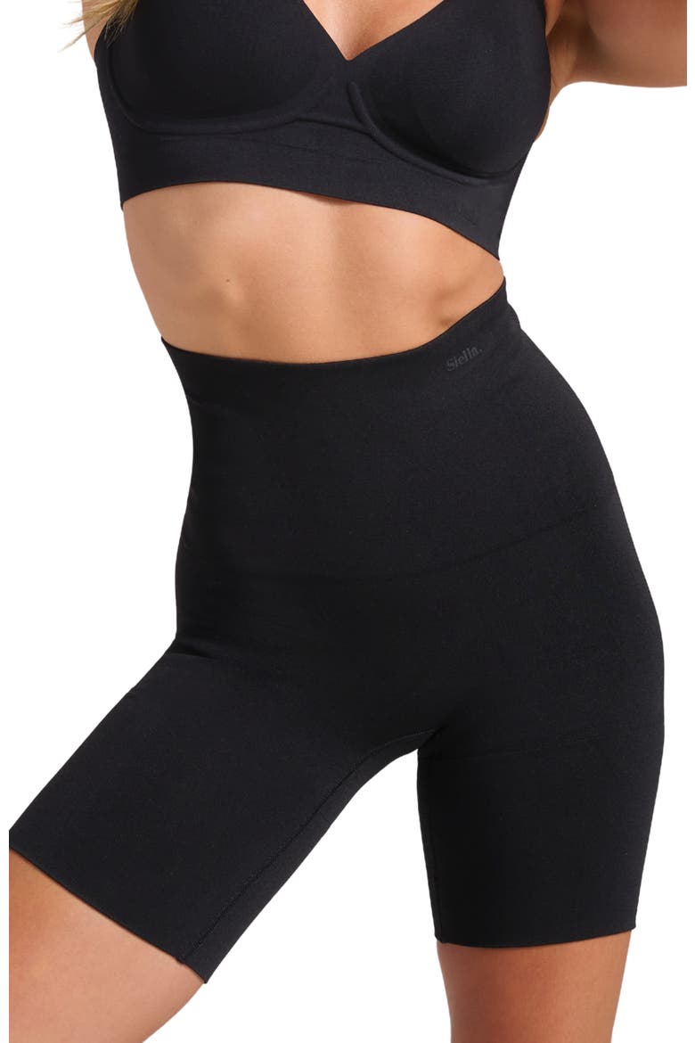 Sculpt High Waist Shaping Short, Main, color, Black