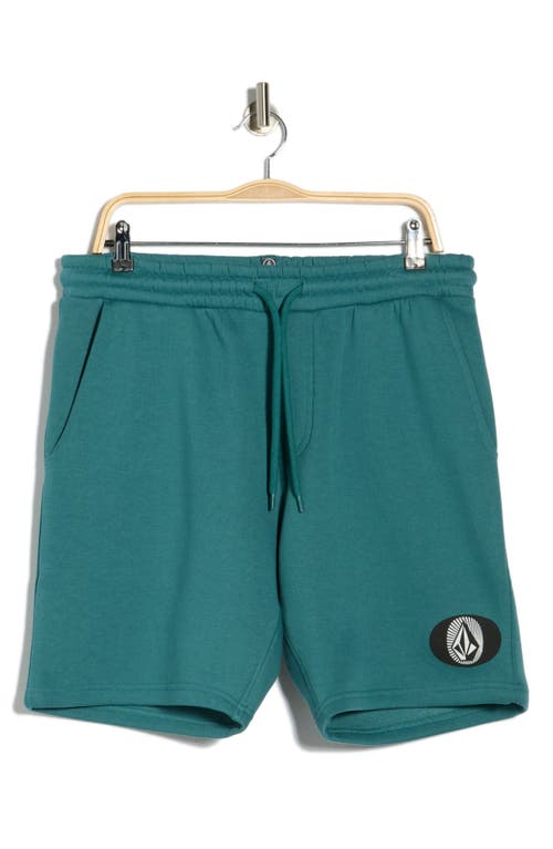 Volcom Bearing Fleece Shorts In Blue