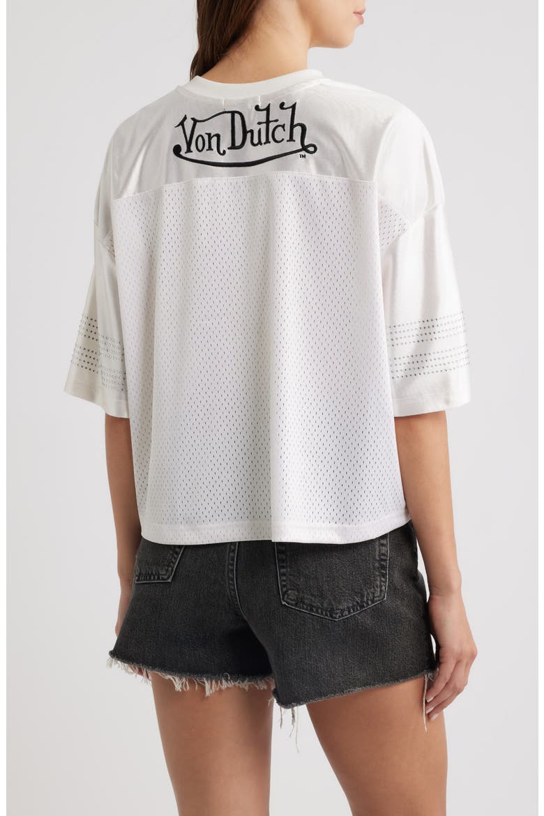 Cropped Football Jersey, Alternate, color, GARDENIA