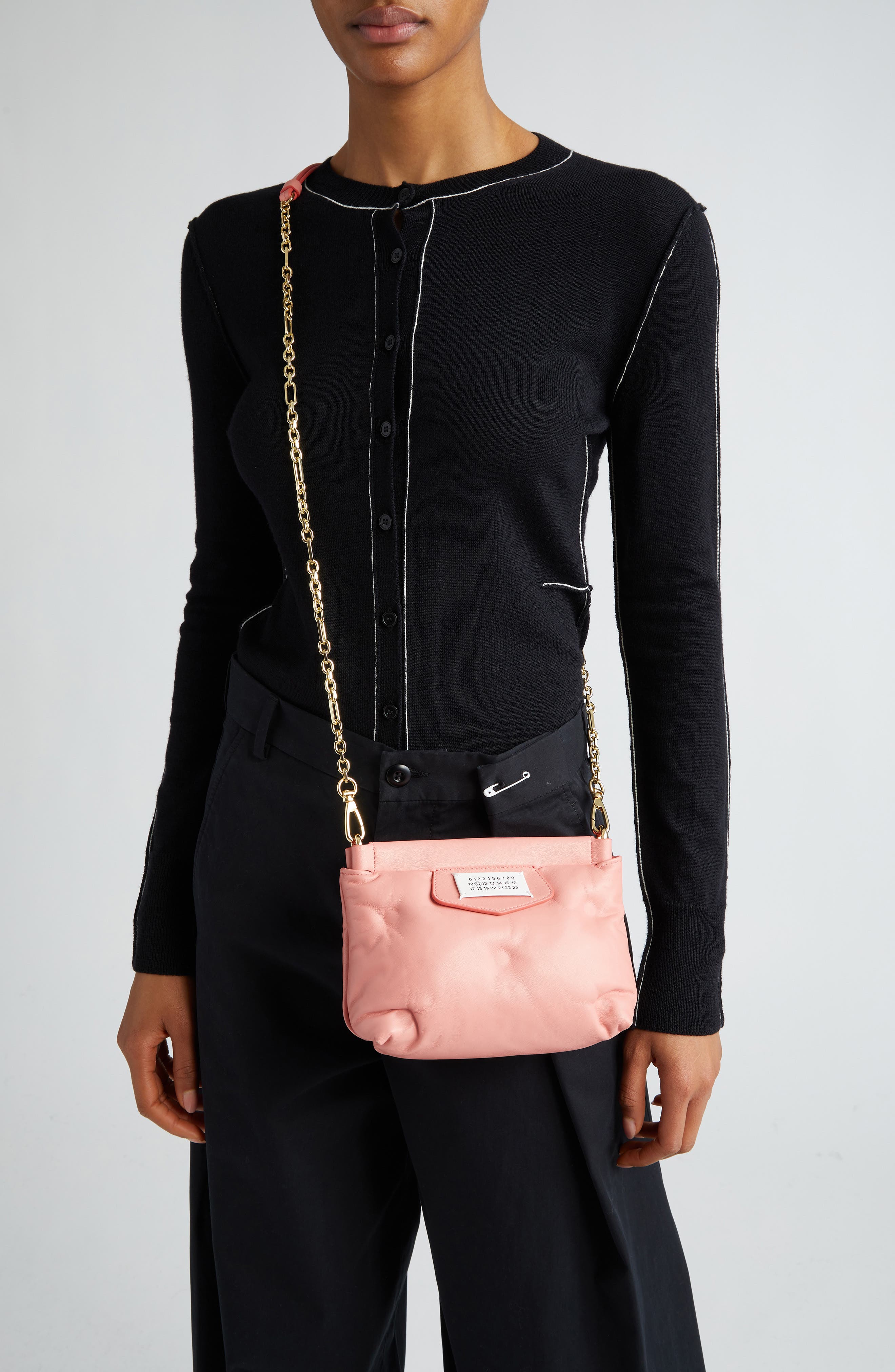 Mini Glam Slam Red Carpet Leather Bag, Alternate, color, CORAL