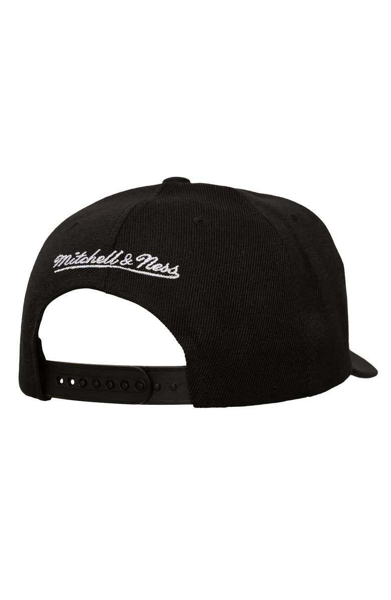 Mitchell & Ness Men's Mitchell & Ness  Black Toronto Maple Leafs Busted Logo Wordmark Wrap-Around Pro Pinch Adjustable Hat, Alternate, color, Black