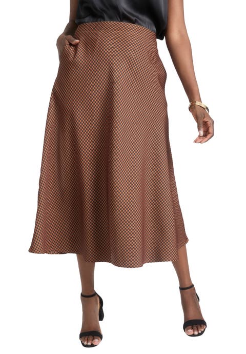 Bi-Stretch Swing Skirt (Plus Available)