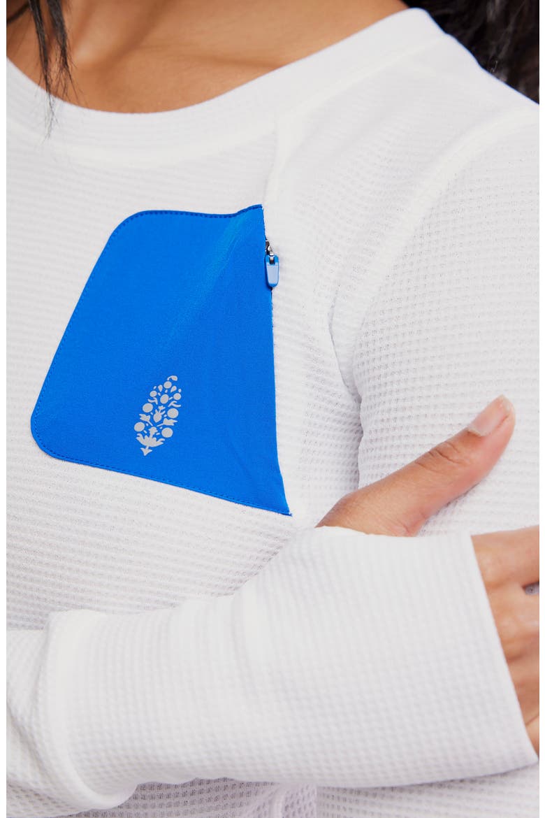 Outbound Long Sleeve Waffle Knit T-Shirt, Alternate, color, WHITE