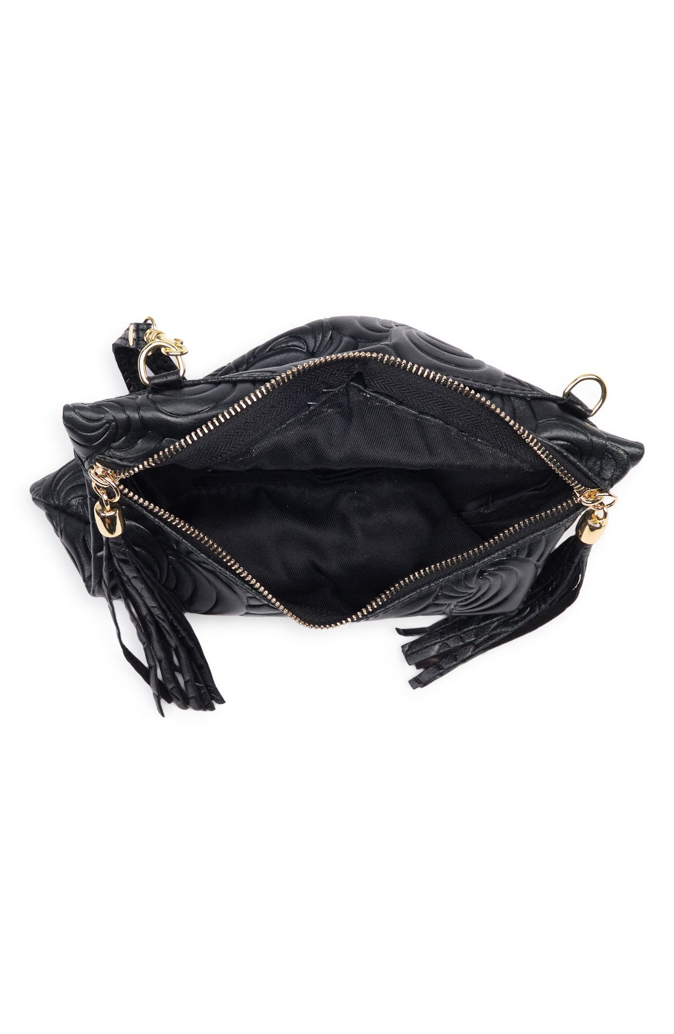 LISA MINARDI Fringe Leather Crossbody Clutch | Nordstromrack