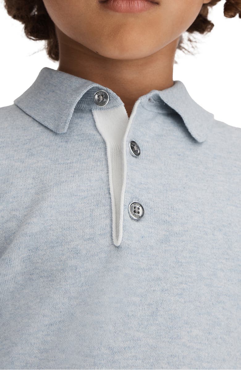 Reiss Kids' Finch sr. Heathered Polo Sweater, Alternate, color, 