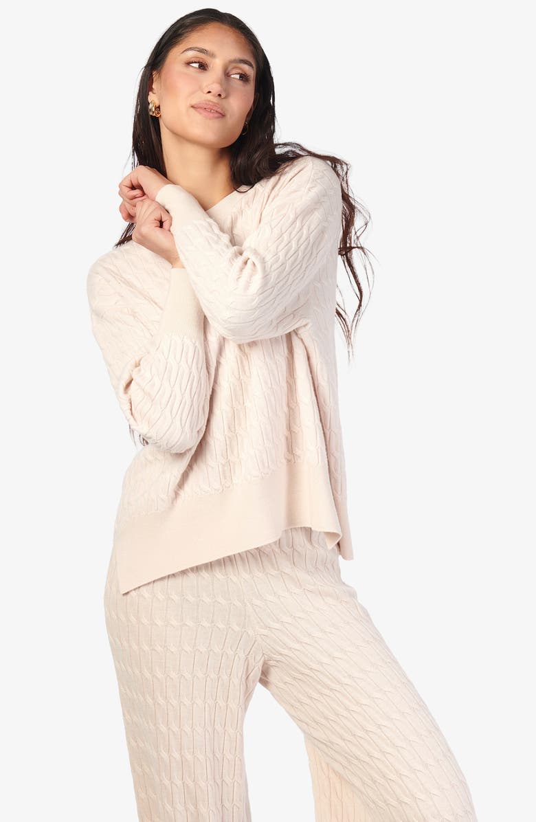 CAMI NYC Onur Wide Leg Merino Wool Sweater Pants, Alternate, color, 