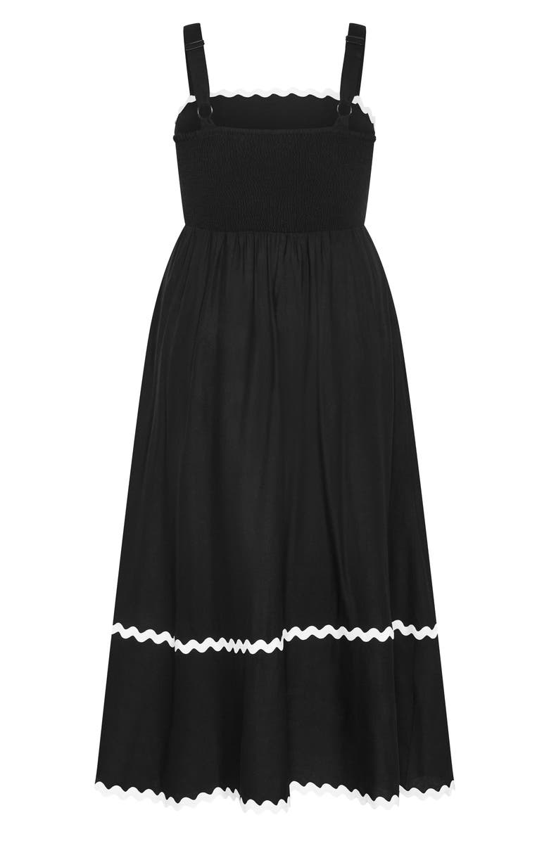 City Chic Shani Maxi Dress, Alternate, color, Black/ White