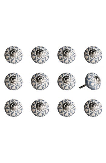 Kinetic 12-pack Knobs In Grey White