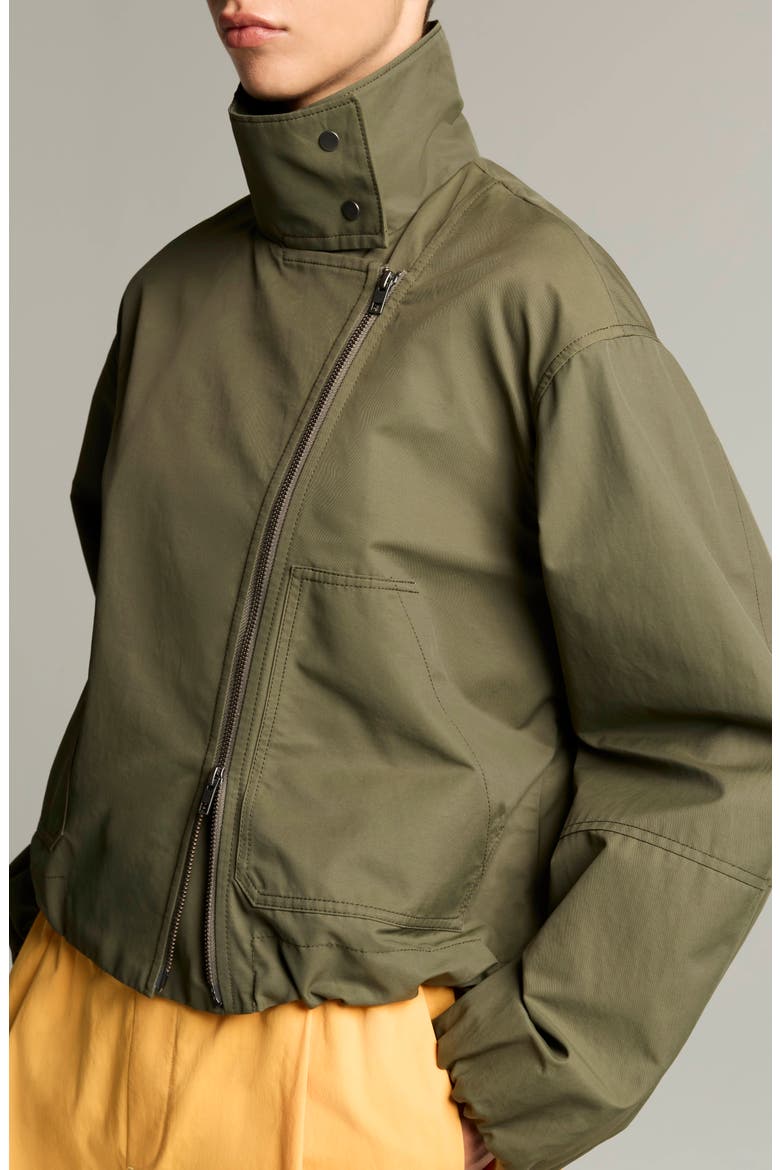 Sculpted Parachute Jacket, Alternate, color, PINE GROVE
