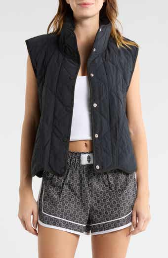 Free People Quinn Quilted Crop Puffer Vest