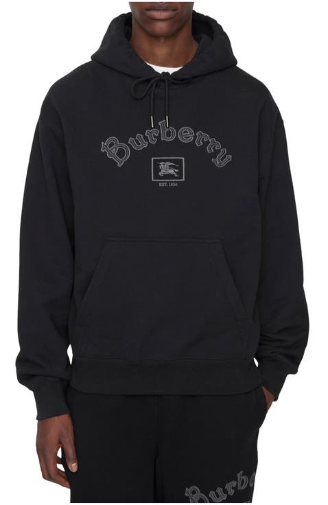 Gothic Logo Cotton Hoodie