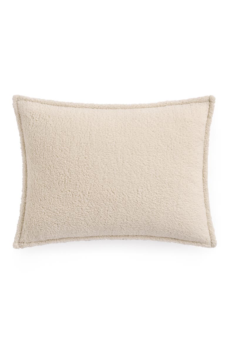 Avery Faux Shearling Comforter & Shams Set, Alternate, color, CHESTNUT/ CREAM