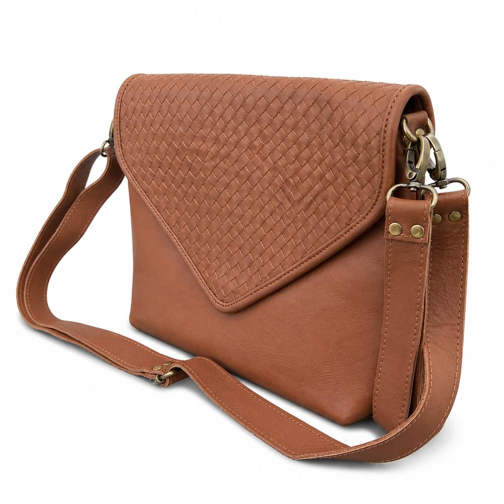 Woven Everyday Bag, Alternate, color, Saddle