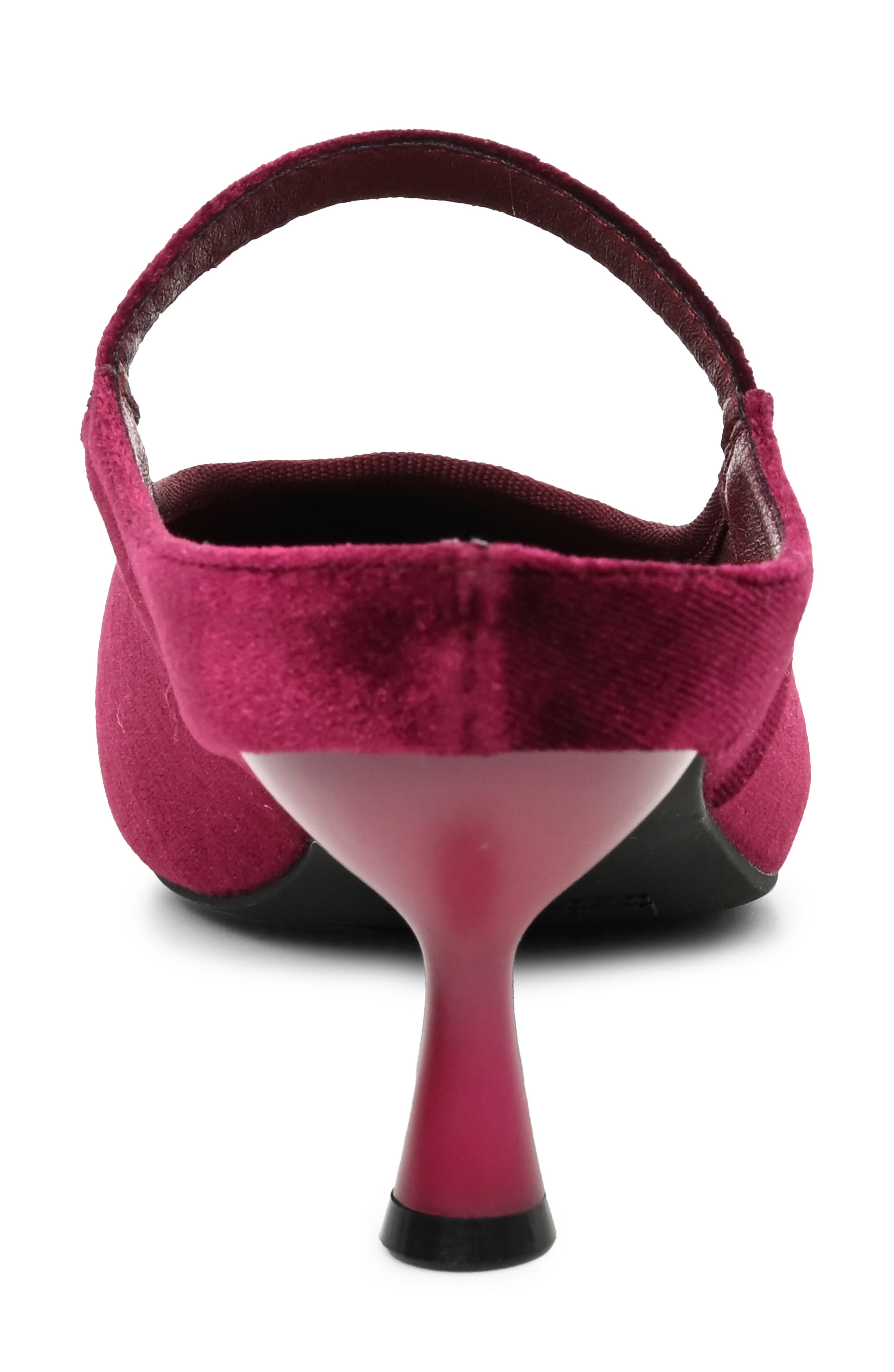 Leslie Pointed Toe Mary Jane Mule, Alternate, color, BURGUNDY VELVET