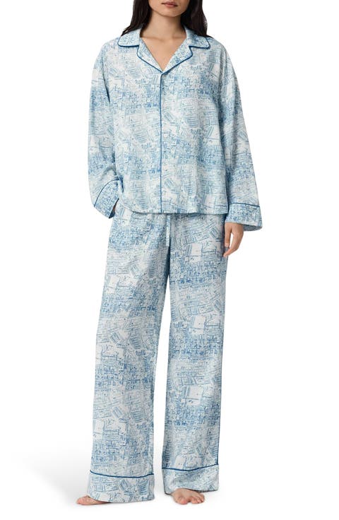 Maude Map Print Pajamas