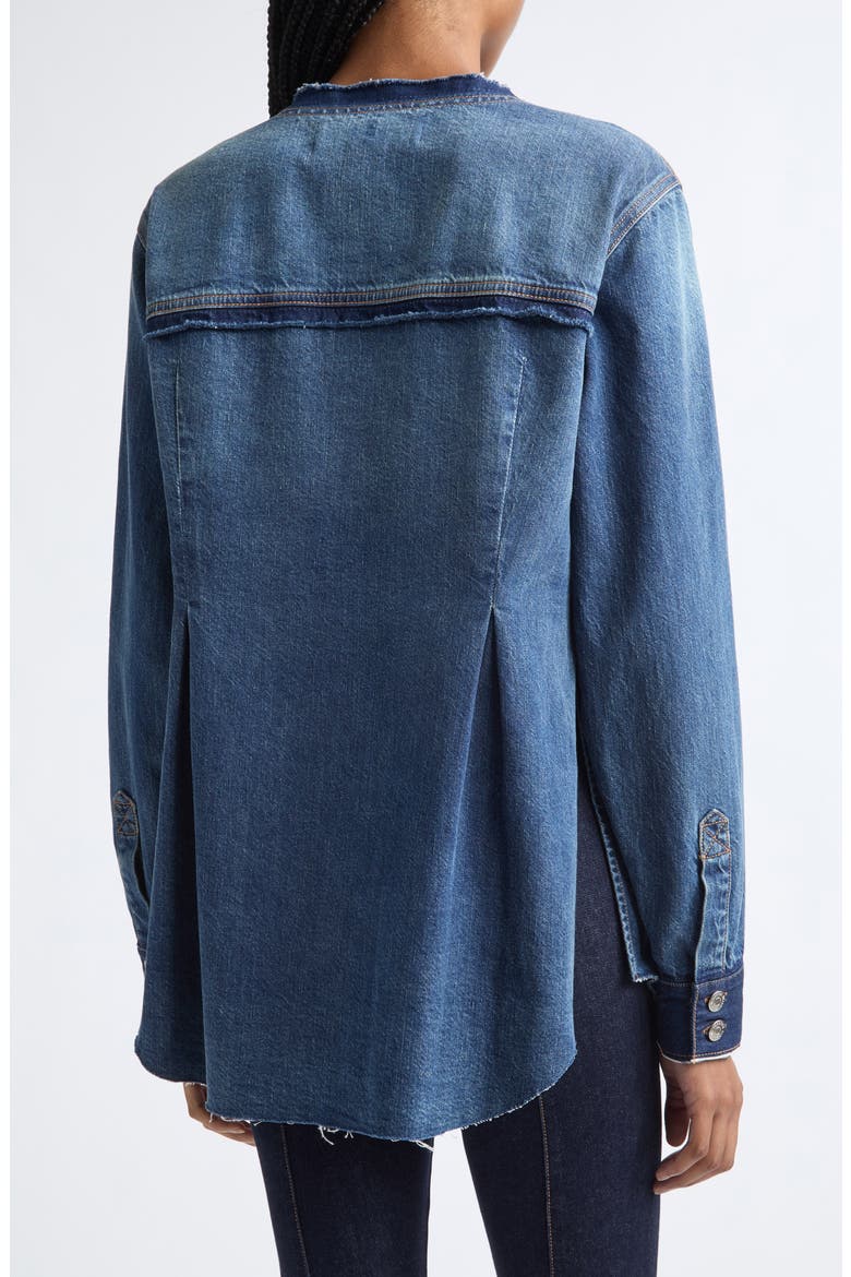 Weslia Denim Shacket, Alternate, color, CITY LIGHTS