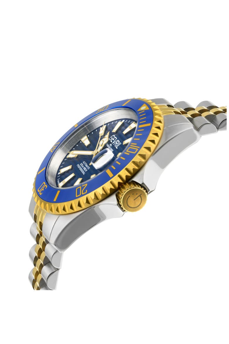 Chamber Two-Toned Bracelet Watch, 43mm, Alternate, color, TWO TONE SS/ G