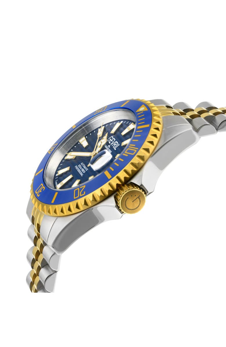GEVRIL Chamber Two-Toned Bracelet Watch, 43mm, Alternate, color, 