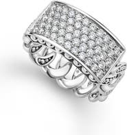 LAGOS Men's Pavé Diamond Curb Link Ring