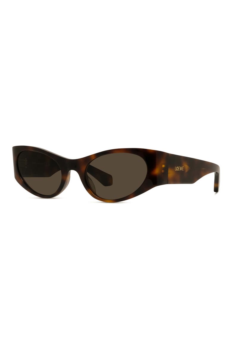 Signature 53mm Cat Eye Sunglasses, Alternate, color, DARK HAVANA / BROWN
