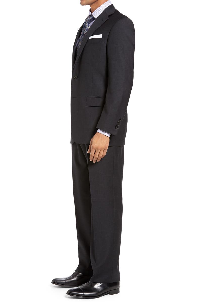 Hart Schaffner Marx Chicago Classic Fit Solid Wool Suit, Alternate, color, 