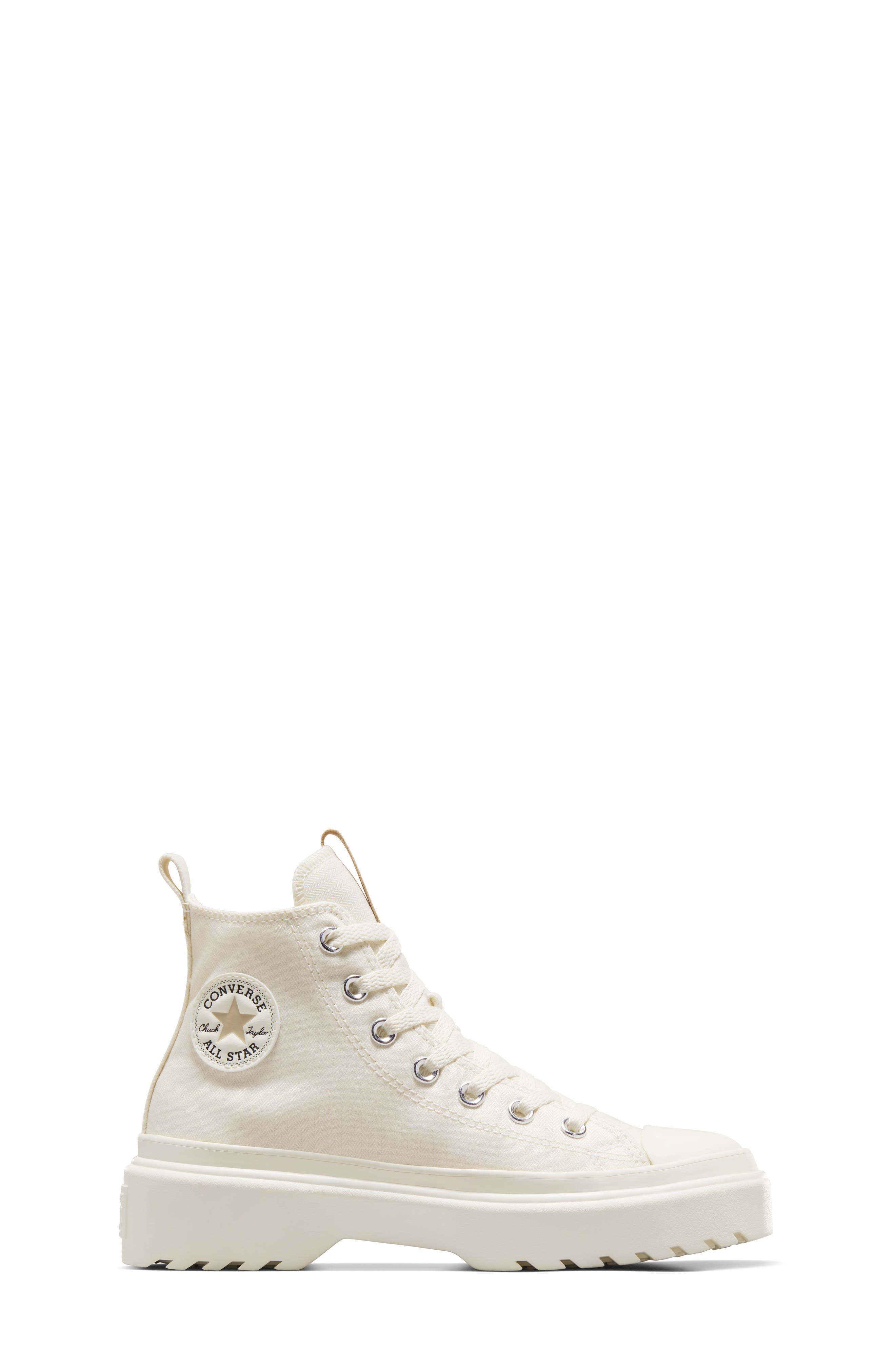 Kids' Chuck Taylor® All Star® Lugged High Top Sneaker, Alternate, color, EGRET/ NUTTY GRANOLA/ EGRET